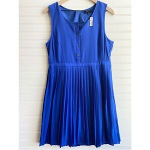 NWT Madewell Royal Blue Silk Dress Size 12